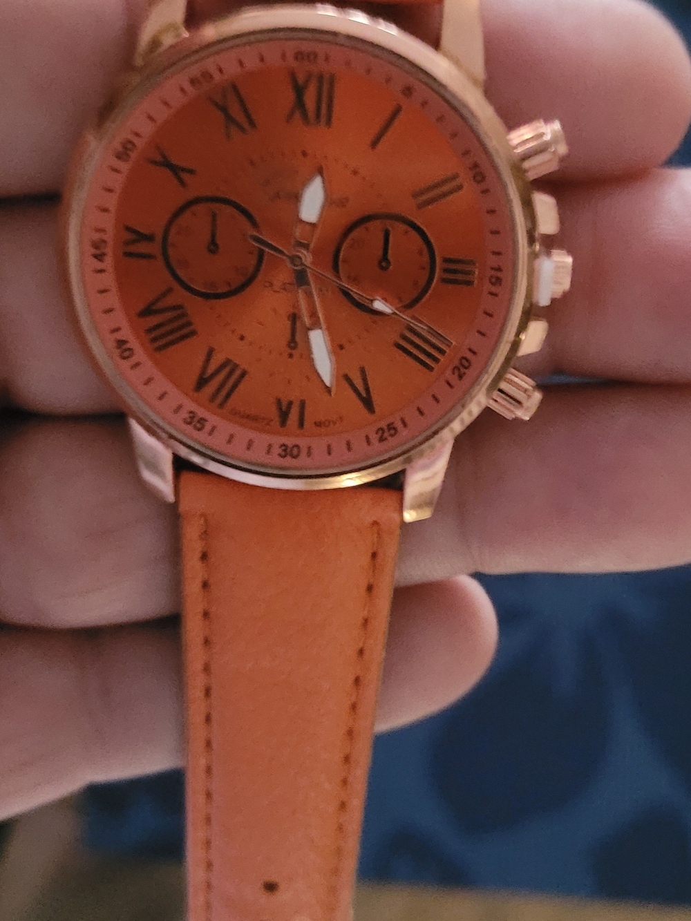 Geneva Orange With Rose Gold Accents